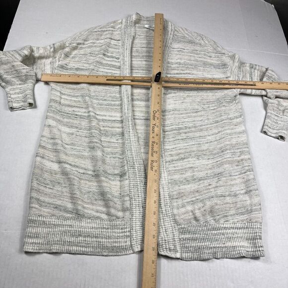 Haven Well Within Organic Cotton Blend Cardigan Marled Open Front Sweater MEDIUM - Picture 5 of 10